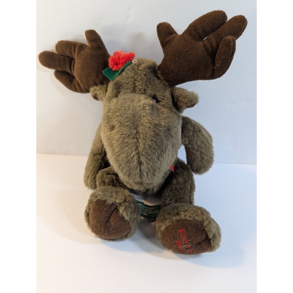 Bath And Body Works Christmas Moose Brown Plush Stuffed Animal‎ Vintage